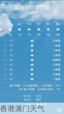 香港澳门天气