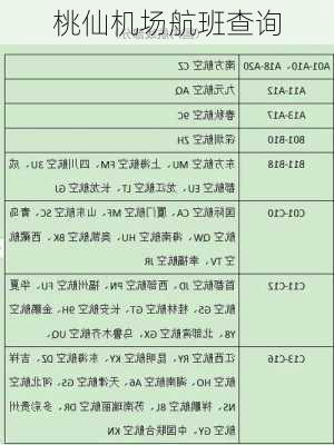 桃仙机场航班查询