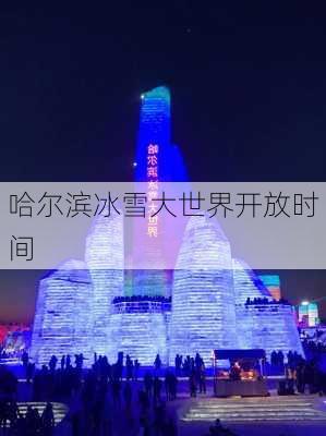 哈尔滨冰雪大世界开放时间