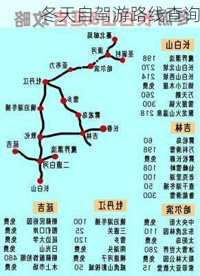 冬天自驾游路线查询