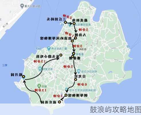 鼓浪屿攻略地图