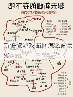 新疆旅游攻略图怎么画最好