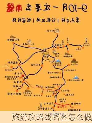 旅游攻略线路图怎么做