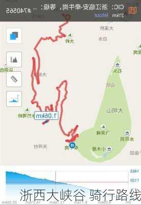 浙西大峡谷 骑行路线