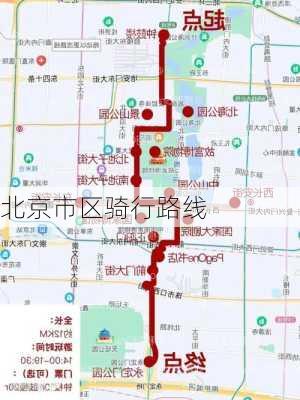 北京市区骑行路线