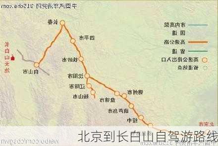 北京到长白山自驾游路线