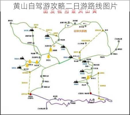 黄山自驾游攻略二日游路线图片