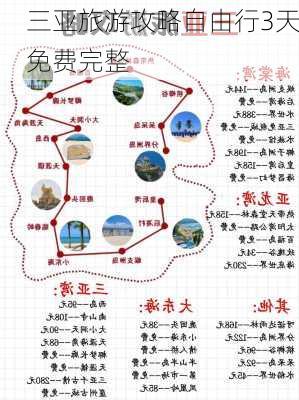 三亚旅游攻略自由行3天免费完整