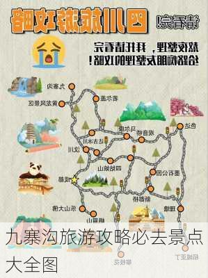 九寨沟旅游攻略必去景点大全图