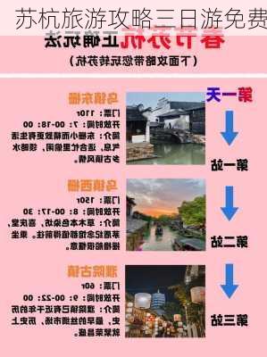 苏杭旅游攻略三日游免费