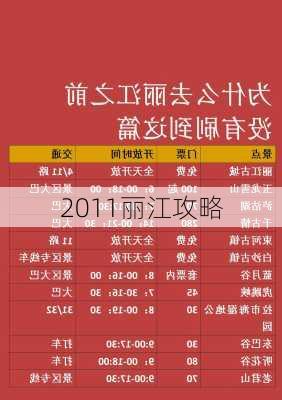 2011丽江攻略