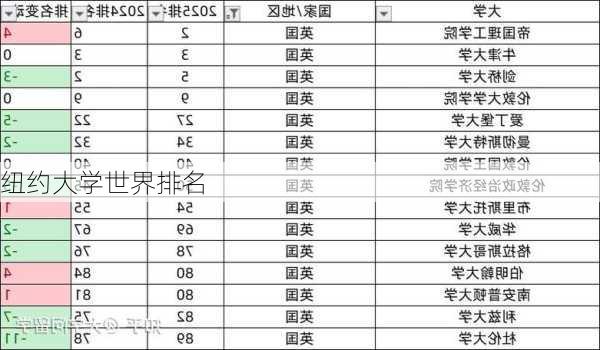 纽约大学世界排名