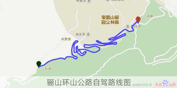 骊山环山公路自驾路线图