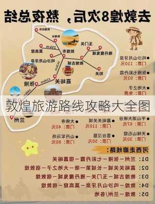 敦煌旅游路线攻略大全图