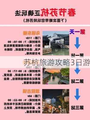 苏杭旅游攻略3日游