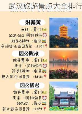 武汉旅游景点大全排行