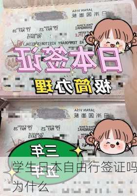 学生日本自由行签证吗为什么