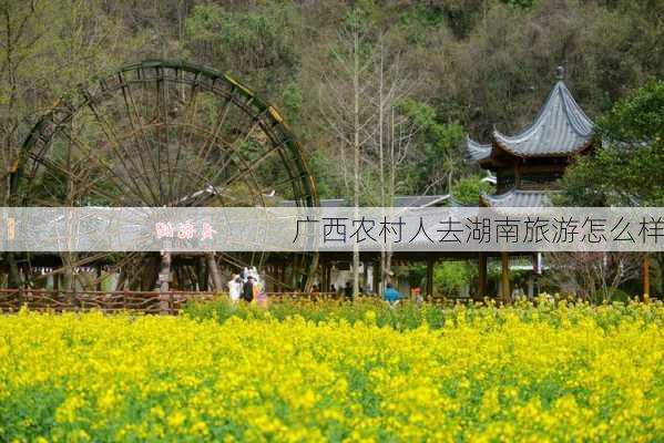 广西农村人去湖南旅游怎么样