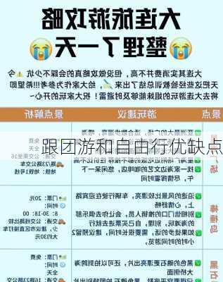 跟团游和自由行优缺点