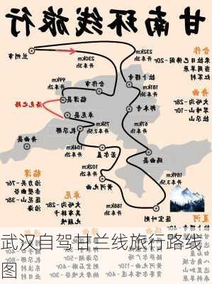 武汉自驾甘兰线旅行路线图