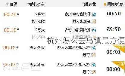 杭州怎么去乌镇最方便