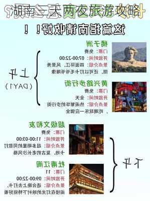 湖南三天两夜旅游攻略