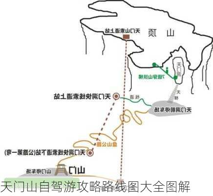 天门山自驾游攻略路线图大全图解