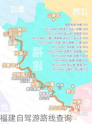 福建自驾游路线查询