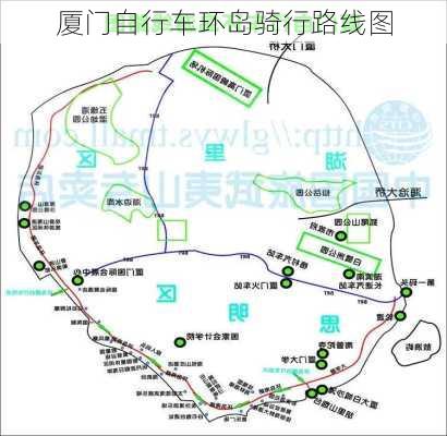 厦门自行车环岛骑行路线图