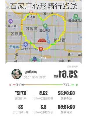 石家庄心形骑行路线